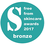 Free from Skincare awards 2017 - Bronze