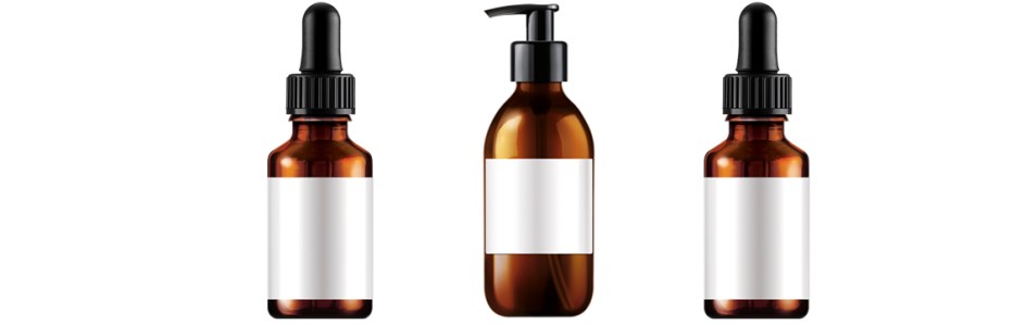 White label serums and oils packaging