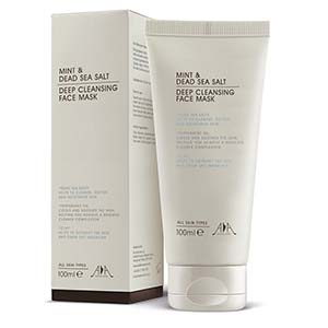 Mint & Dead Sea Salts Deep Cleansing Face Mask 100ml Tube - AA Skincare