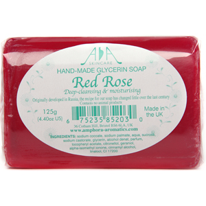 AA Skincare Red Rose Clear Glycerin Soap 125g Single