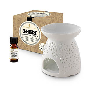 Energise Aromatherapy Kit -  with Style 3  traditional burner