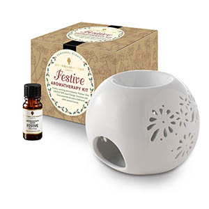 Festive Aromatherapy Kit - with Style 1 traditional burner.