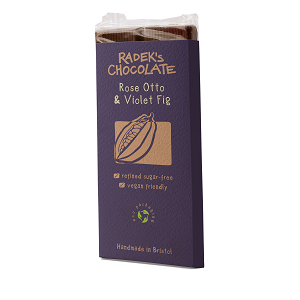 Radek's Rose Otto & Violet Fig Small Chocolate Bar