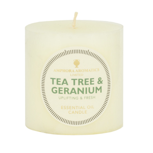 Tea Tree & Geranium Candle 3 X 3 (Single)